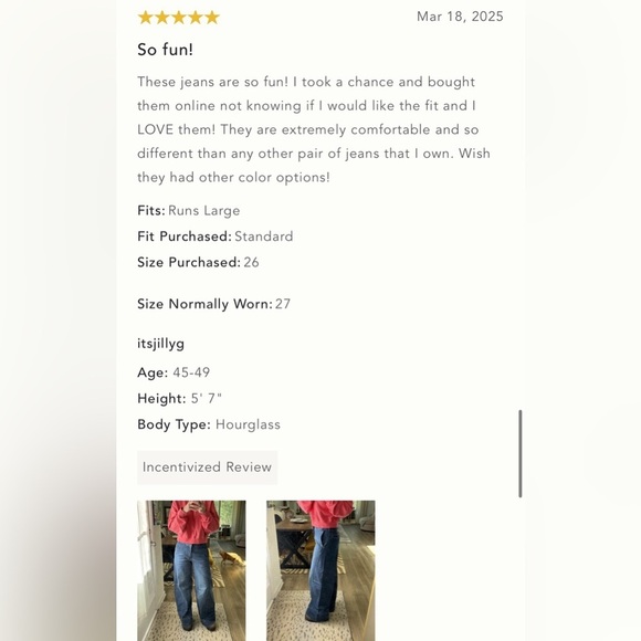 NWT Size 27 - Pilcro Full Curve High-Rise Wide-Leg Jeans - Picture 13 of 16